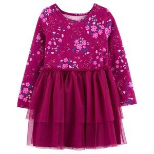 Carter's Floral Jersey Tutu Dress Size 2T